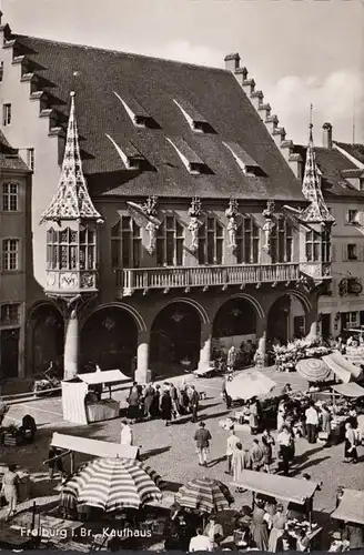 Freiburg i.B., Markt und Kaufhaus, ungelaufen