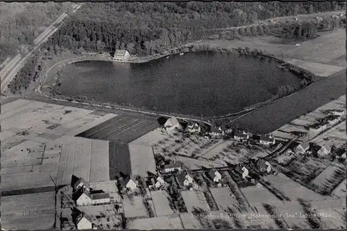 Enseignant, station de repos autoroutière Hohenhorst Lac, photographie aérienne, couru en 1957