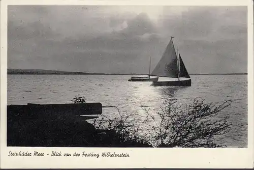 Steinhuder Meer, Blick von der Festung Wilhelmstein, gelaufen 195?