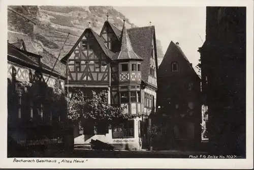 Bacharach, Gasthaus Altes Haus, gelaufen 1934
