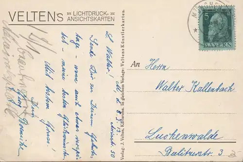 München, Karlsplatz mit Karlstor, gelaufen 1913