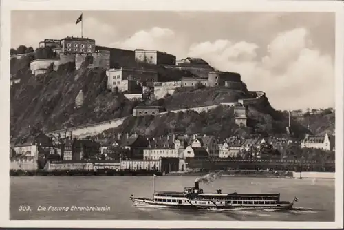 Koblenz, Festung Ehrenbreitstein, gelaufen 1936