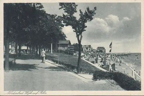 Wyk auf Föhr, Promenade und Strand, ungelaufen