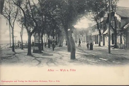 Wyk sur Föhr, avenue, incurvée