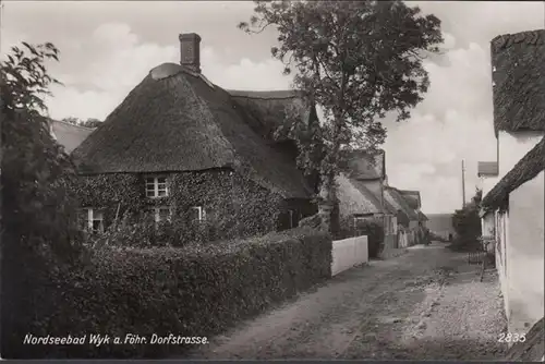 Wyk sur Föhr, route du village, incurvée