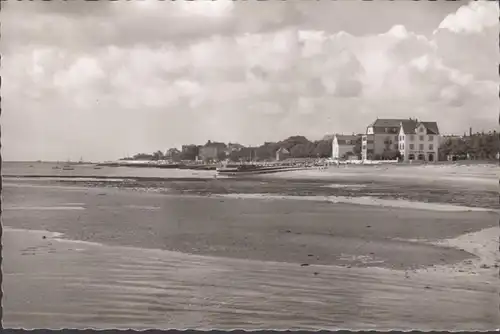 Wyk auf Föhr, Strandansicht, gelaufen 1956