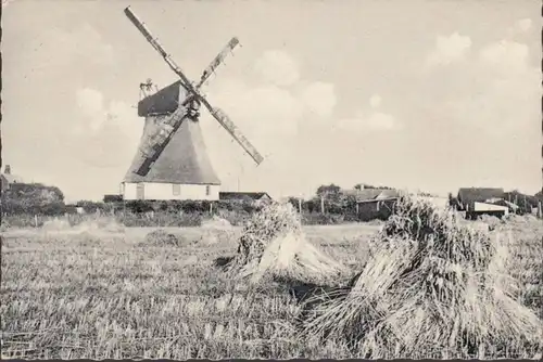 Wyk auf Föhr, Mühle, gelaufen 1963