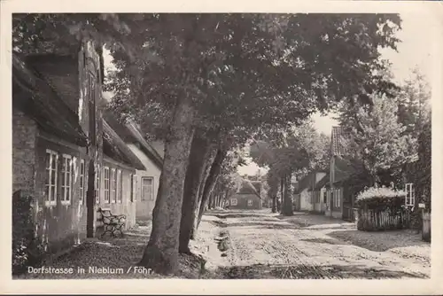 Föhr, Nieblum, Dorfstraße, gelaufen 1938