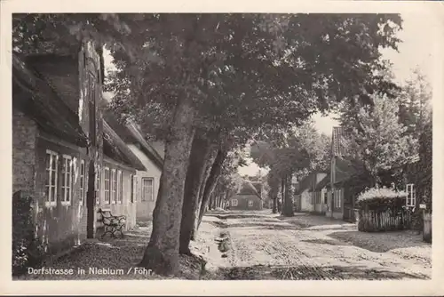 Föhr, Nieblum, route du village, couru en 1938