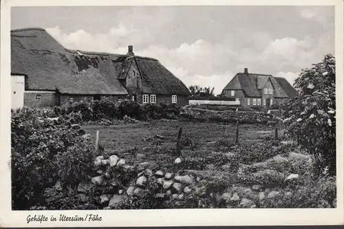 Föhr, Gehöfte in Utersum, gelaufen 1954