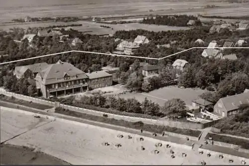 Föhr, Berliner Kinderheilstätte Schöneberg, Fliegeraufnahme, ungelaufen