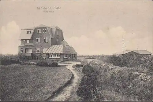 AK Wyk auf Föhr, Villa Otto, Südstrand, ungelaufen