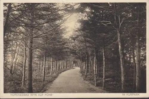 Wyk auf Föhr, Im Kurpark, gelaufen