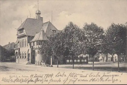 Château de Fehmarn, hôtel de ville, couru en 1909