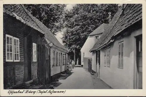 Burg auf Fehmarn, Straßenansicht, gelaufen 1939