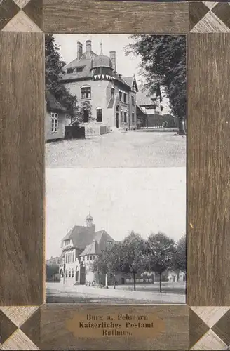 Château de Fehmarn, bureau de poste impérial, hôtel de ville, couru en 1914