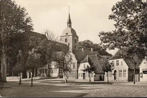 Burg auf Fehmarn, Breite Straße, Museum und Kirche, ungelaufen