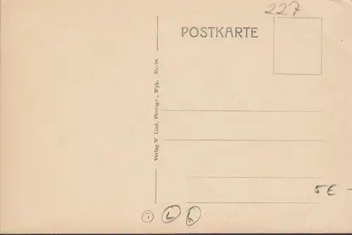 Föhr, Boldixum, Dorfstraße, ungelaufen