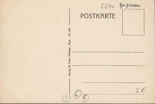 Föhr, Boldixum, Dorfstraße, ungelaufen