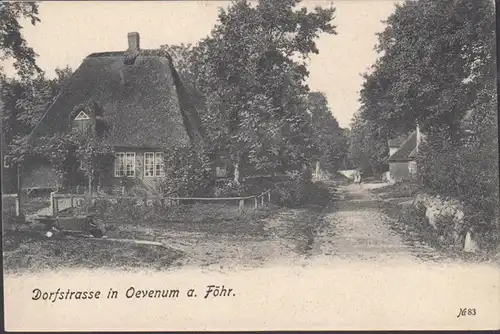 Föhr, Oevenum Dorfstraße, ungelaufen