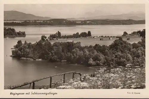 Waging am See, Wagengersee avec Salzkammergutbergen, couru 1953