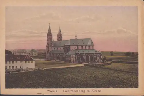 Worms, Wiebfreuenberg avec église, incurable