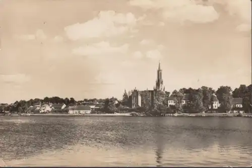 Malchow, Blick zur Klosterkirche, gelaufen 1960
