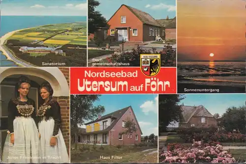 Föhr, Utersum, Sanatorium, Haus Filter, Gemeindehaus, gelaufen