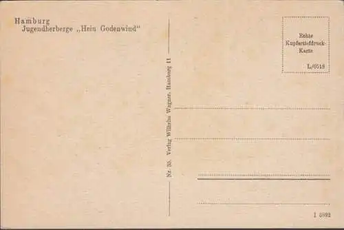 Hamburg Jugendherberge Hein Godenwind, ungelaufen