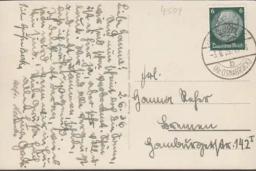 Georgsmarienhütte, Jugendherberge, gelaufen 1935