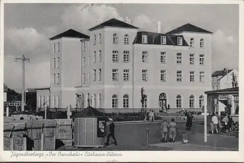 Cuxhaven, Jugendherberge Ove Ovenshaus, gelaufen 1955