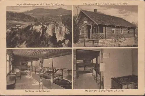 Freiberg, Auberge de jeunesse, Dortoirs, Vue sur les bâtiments, Désolé