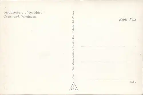 Wieringen, Jeugdherberg Nieuwland, Jugendherberge, ungelaufen
