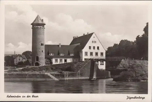 Mines de bois sur la Weser, Auberge de Jeunesse, incurvée