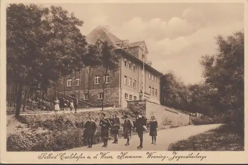 Bad Karlshafen, Hermann Wenning Auberge de Jeunesse, incurvée