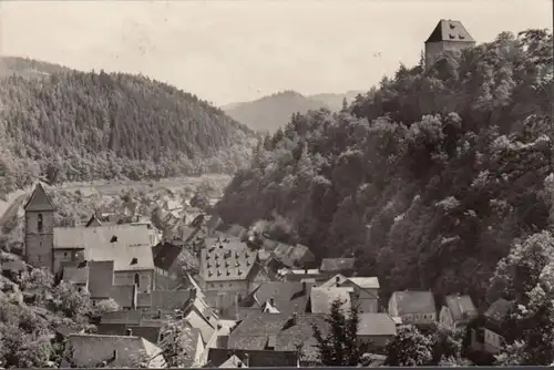 Ziegenrück, Stadtansicht, gelaufen 1961