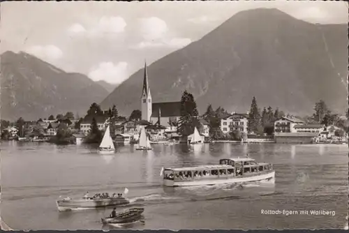 Rottach-Egern mit Wallberg, gelaufen 1957