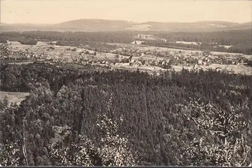 Schmiedefeld am Rennsteig, Stadtansicht, gelaufen 1973