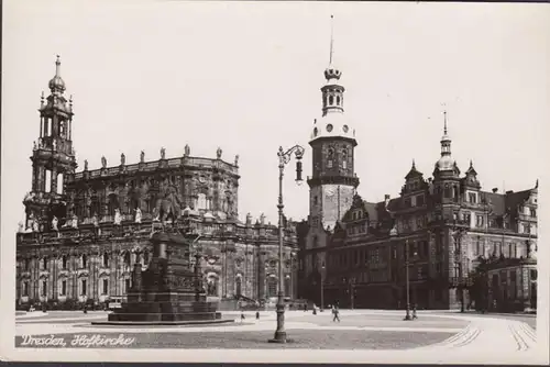 Dresden, Hofkirche, ungelaufen