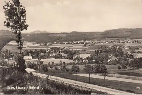 Bielatal, vue de la ville, couru en 1962