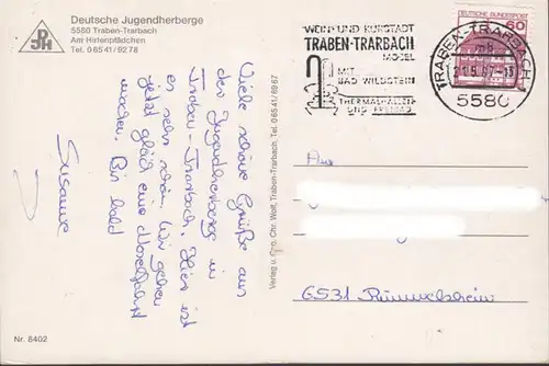 Traben-Trarbach, auberge de jeunesse, courue 1967