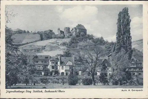 Bacharach, Jugendherberge Burg Stahleck, ungelaufen