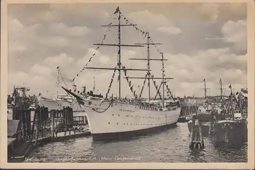 Hamburg Hafen, Jugenwohnschiff Hein Godenwind, ungelaufen