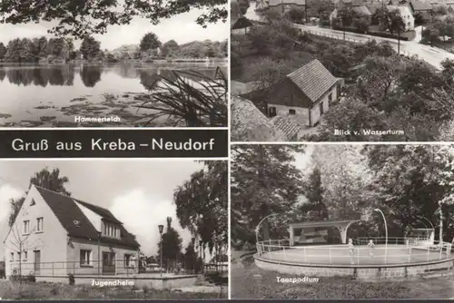Kreba-Neudorf, Hammerteich, danse podium, maison de jeunes, incurvée