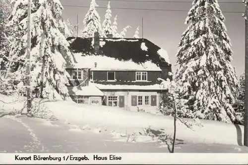 Kurort Bärenburg, Haus Elise im Winter, ungelaufen