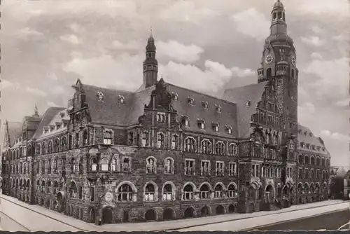 Remscheid, Rathaus, gelaufen 1957