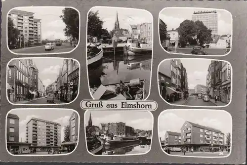 Elmshorn, Hafen, Teppich Kibek, Königstrasse, gelaufen 1967