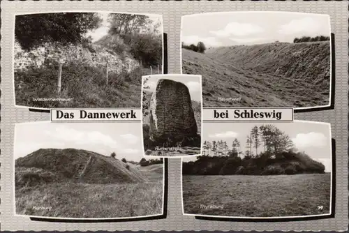 Schleswig, Das Dannewerk, Mehrbild, gelaufen 1965