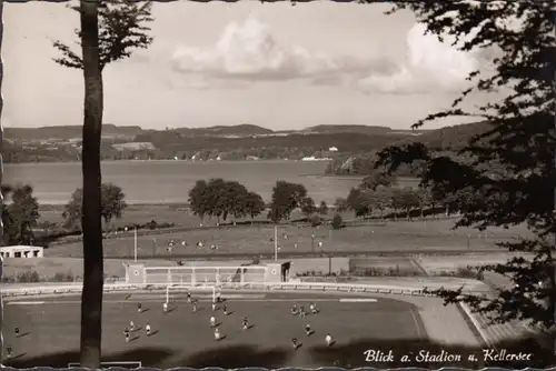 Malente, Stadion und Kellersee, gelaufen 1956