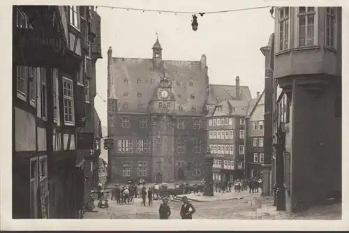 Marburg, Marktplatz, gelaufen 1930